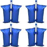 SCOCANOPY Weight Bags for Canopy Tent Gazebo, 4 Pack Sand Bags Only, (Blue)