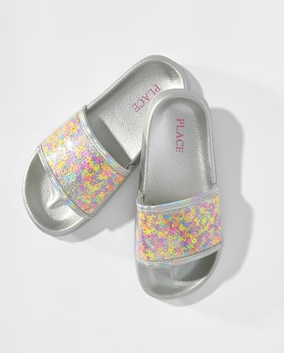 The Children's Place Girls Everday Slip on Slide Sandals4