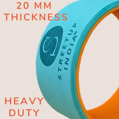 Image of Streetup India Yoga Wheel for Stretching, Exercise, Back Bends, Workout for Unisex With High Density Strong Foam Sweat Resistant (Sea Green Heavy)