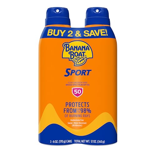 Banana Boat Sport Ultra SPF 50 Sunscreen Spray Twin Pack