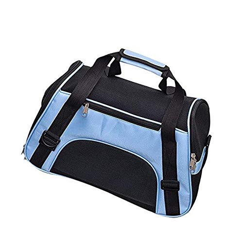 Toruiwa - Bolsa de transporte para gato, perro, bolso de mano, bandolera desmontable y lavable, plegable para gatos, pequeños perros, conejos, animales (M) Cover