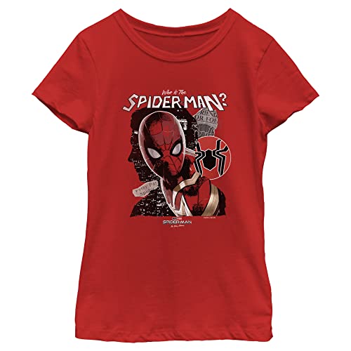 T-shirt Marvel Spider-Man fille rouge grand confort et finitions durables