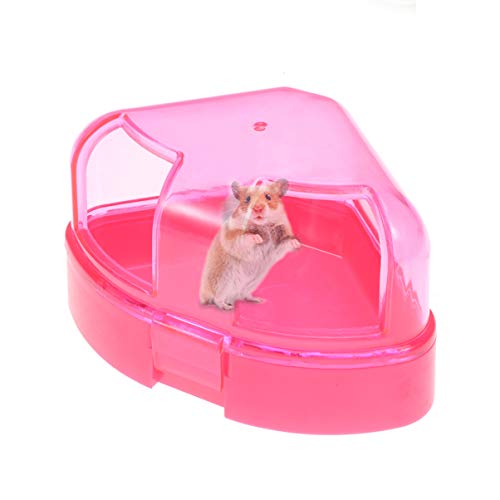 Popetpop Hamster Areia Banho de Banho - Chinchila Poeira Banho de Plástico Recipiente de Banho Hamst