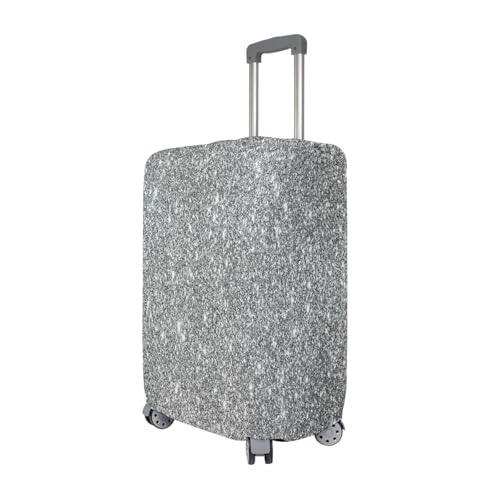 Joisal Glittery Bright Gray Silver Suitcase Covers for Luggage Tsa Approved Fit 18-32 Inch Luggage, Luggage Accessories3