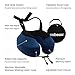 Cabeau Evolution S3 Travel Pillow – Straps to Airplane Seat – Ensures Your Head Won’t Fall Forward – Relax with Plush Memory Foam – Quick-Dry Fabric Keeps You Cool and Dry (Indigo)…
