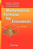  Mathematical Formulas for Economists