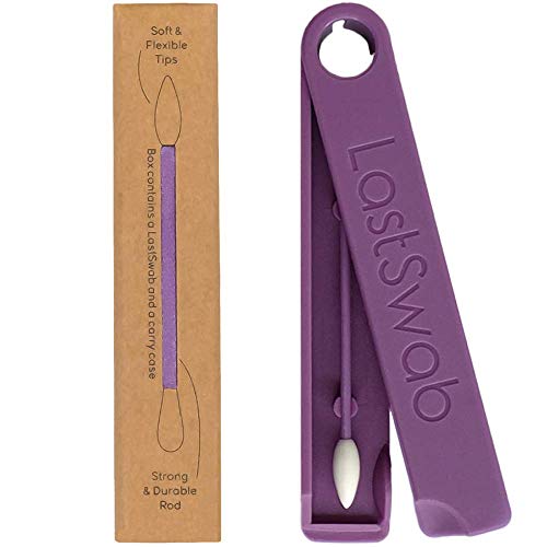 LastSwab Beauty Reusable Cotton Swabs for Makeup Removal by LastObject - Eco friendly q tips - Pointed q tips - Easy to Clean - Designed in Denmark