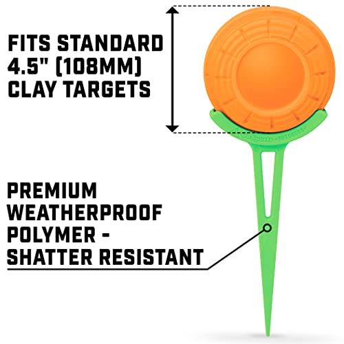 GoSports Outdoors Clay Target Holders - Choose Between Clay Claw Hangers or Clay Caddy In Ground Stakes, Versatile Target Holders for Shooting Practice