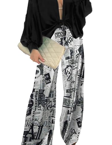 Women's Casual Two Piece Outfits Sexy Tops Wide Leg High Waist Palazzo Pants 2025 Out wear Matching Set3