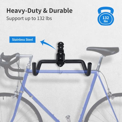 Yeesport Bike Storage Rack, Bike Wall Mount Hanger, Wall Mounted Bike Hooks, Garage Bike Rack, Wall Mount Bicycle Storage Hanger #TOP2