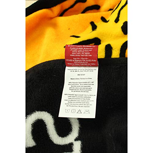 Silver Buffalo Peanuts Multicolor Character Grid 45 X 60 Inch Fleece Throw Blanket #TOP3