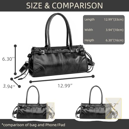 Women's Shoulder Bag, Minimalist Underarm Bag, PU Crossbody Bag, Adjustable Handbag, Tote Bag3