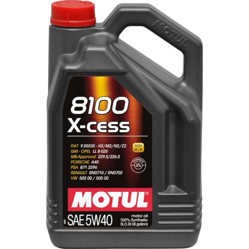 MOTUL 8100 X-Cess Gen 2 SAE 5W40 Full Synthetic Motor Engine...