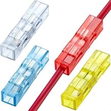 40pcs Electrical Wire Splicing Connectors, 1 Conduct Push-in Connectors for Circuit Inline 28-12 AWG 32A 150V