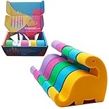 TEBASS Phone Holder for Desk Dinosaur, Cute Phone Stand Set 5Pcs– Silicone Phone Stand – 5 Cute Dinosaur Birthday Party Supplies– No Plastic Packing – Cute Desk Accessories