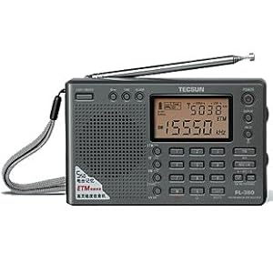 TECSUN PL-380 FM Stereo MW. SW. LW. DSP met ETM PLL World Band Radio Receiver wereldontvanger kabel en antenne LCD display.