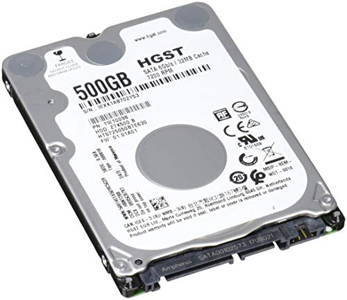 HGST MobaileHDD TravelStar Z7K500.B / 500GB / SATA / 7,200rpm / 512e / HTS725050B7E630
