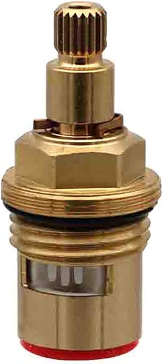 Tap Cartridge Replacement,Brass Valve, tap cartridge replacement, Tap Cartridges,Ceramic Disc Tap Valve Insert Gland Cartridge Quarter Turn with M4 Screws for Bathroom Kitchen Tap (Hot Cartridge)