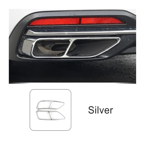Cubierta embellecedora de escape vehicular compatible con Audi A4 y A5 3