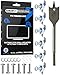 GripIt Drywall TV Anchor Fixing Holds Up to 250 Pounds or 113 Kilograms of Weight. Perfect for Securing Any Flat Screen TV. Removable and Reusable Screws - (4 Fixings, Drill Bit, 4 Bolts and Washers)