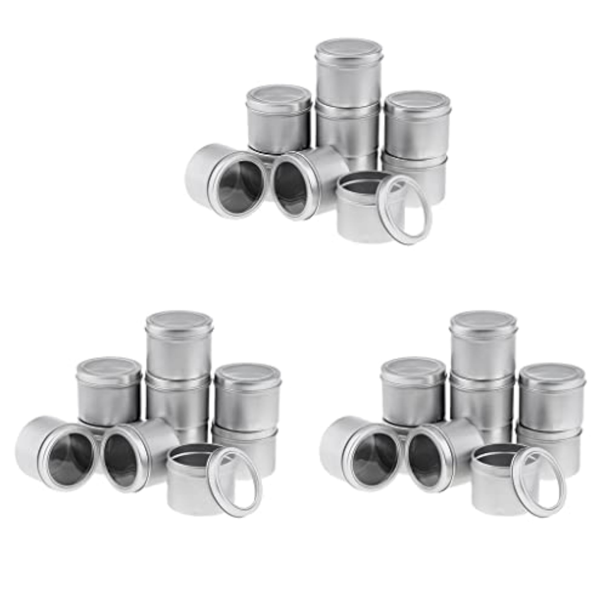 15x 100ml Aluminium Tin Lip Balm Tin Pot Cosmetic Cream Jar Bottle Container