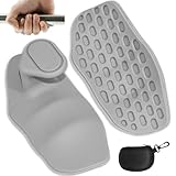 Balwungsig Gym Workout Grips for Women Men, Rubber Fingerless Anti-Slip Grips Gloves Pull Up Grips No Sweaty Palm Grips Hand Protection for Gym Training and Exercise, Weight Lifting, Bar Pad (Pair)