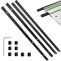 Yuiturt Führungsschienenverbinder – Set mit 4 Stück für Makita und Festool P-45777, kompatibel mit gerade, abgewinkelten und quadratischen Schienen für Vorhänge, Universalzubehör für Gardinenstangen