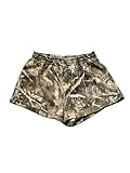 MakeMeChic Women's Camo Shorts Athletic Sports Running Boxer Workout Sweat Shorts Army Green Multi Medium