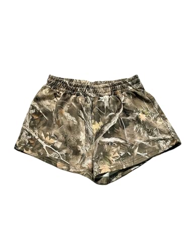 MakeMeChic Women's Sweat Shorts Camo Boxer Workout Shorts