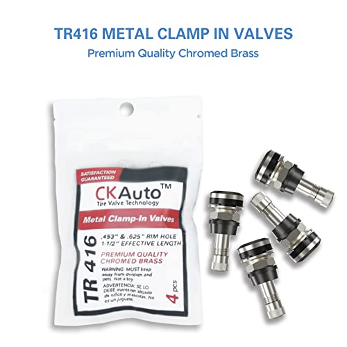 Image of CKAuto 4 Pieces TR416 High Performance Metal Valve Stems