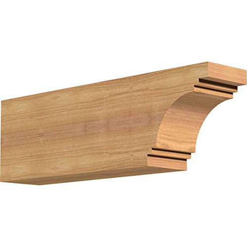 3 1/2"W x 6"H x 18"L Pescadero Smooth Rafter Tail, Western Red Cedar