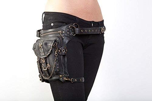 BLASTER 4.0 Black Leather Hip Bag/Shoulder Holster/Cross-body Bag