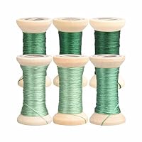 Handgefärbtes Maulbeerseiden-Stickgarn – 100 % Reine Seide, 4 Spulen à 22 Meter, über 1000 Farben Erhältlich, Weich, Glänzend, Für Handstickerei, Kreuzstich, DIY-Schmuck