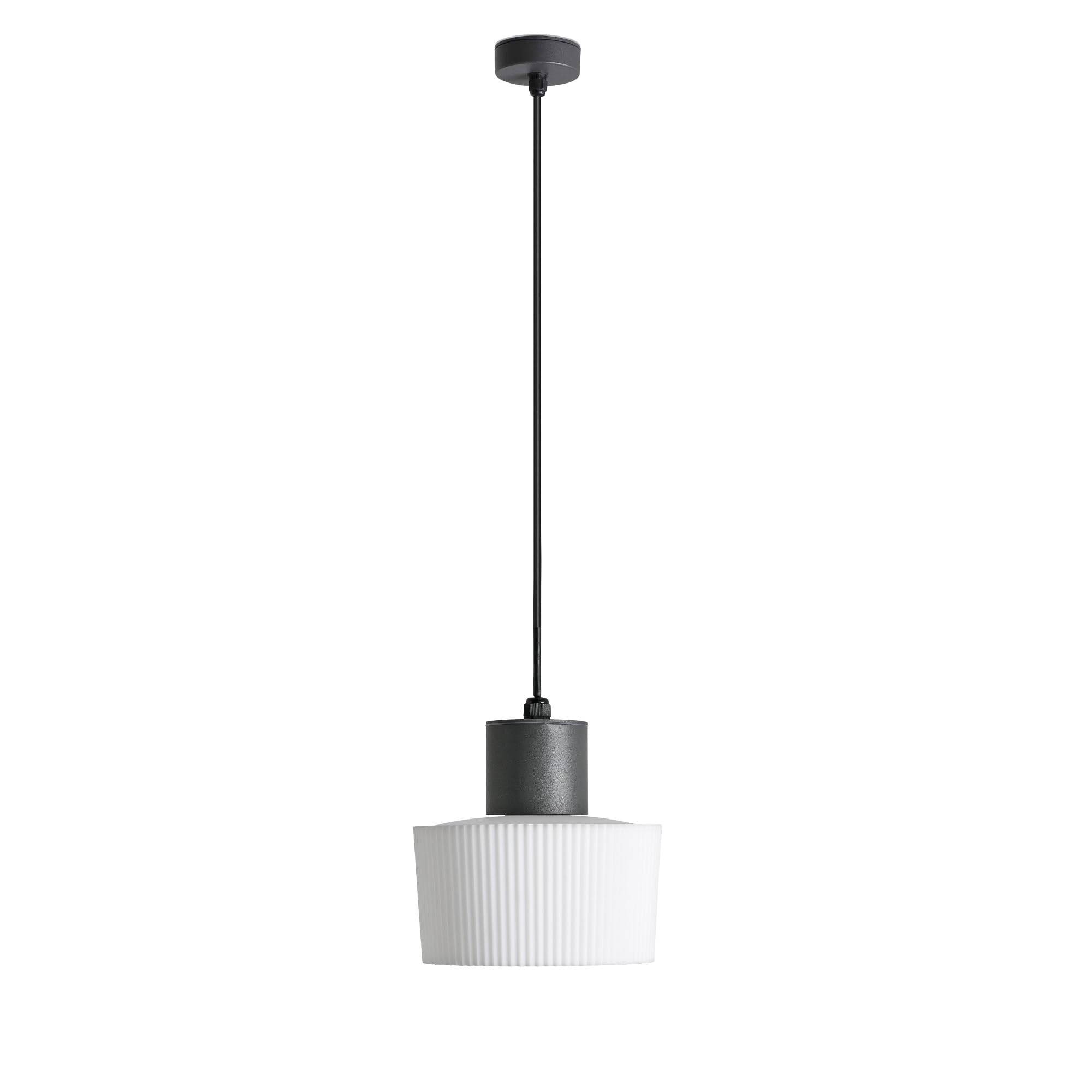 Muffin Colgante Gris Oscuro para Iluminar Mesas de Comedor y Salones Modernos