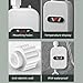 Vislone Instant Water Heaters LCD Digital Display Thermostatic Shower Water Heating Device Bathroom Waterproof 304 Stainless Steel Tankless Rapid Heating Machine for Home Hotel