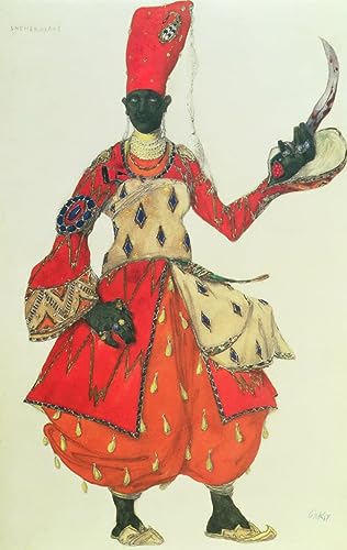 Affiche impression toile costume d'eunuque par Leon Bakst pour décoration salon en 60x90cm