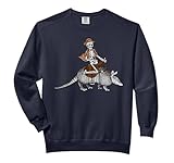 Vintage Cowboy Skeleton Riding Armadillo Western Style...
