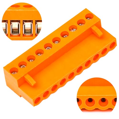 Connecteur Phoenix 3.96mm 10 broches orange bornier à vis pour circuit imprimé