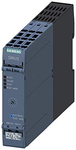Siemens Sirius 3RM10013AA04 Arrancador de motor híbrido, invertido, 0.5 FLA a 480VAC, rango de sobrecarga de 0.1 a 0.5 A, voltaje de bobina de 110-230 V CA, resorte mixto y terminal de tornillo