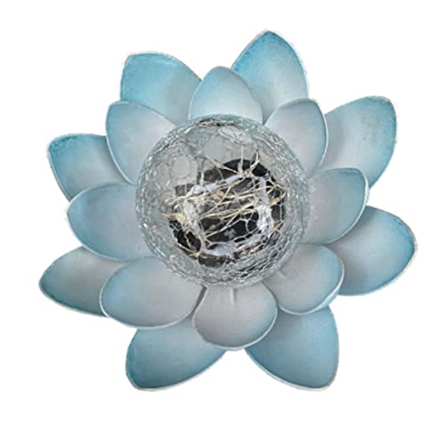 Lampe solaire de jardin lotus déco pelouse extérieur pour balisage de nuit