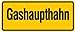 Aufkleber Gashaupthahn 100x240mm