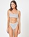 L*Space Nora Bikini Bottom for Women, High Waisted Bottom, Bitsy Coverage, Cuts High on The Leg, Contrast Binding, Sail Along Stripe, XS