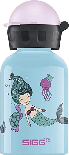 SIGG Water World Cantimplora infantil (0.3 L), botella para niños sin sustancias nocivas y con tapa hermética, cantimplora ligera de aluminio Cover