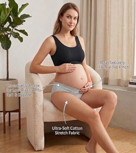 Image of Maternity Panties | 2 Pack Maternity Underwear Under The Bump