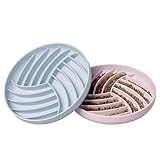 Slowpaw Silicone Slow Feeder Bowls for Dogs and Cats - Wet Food, Suction Cups, Interactive, Reduces Boredom, Anxiety, Anti-Choking, Non-Slip Design (Pink & Blue)