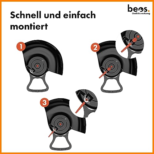 BEOS 100x Premium Ersatzmesser-Set für Gardena Rasentrimmer – Kunststoffmesser kompatibel mit Gardena AccuCut, Comfort Cut Li18/23R & LI18/23RO, EasyCut Li 18/23R, Turbotrimmer AccuCut 400 LI & 450LI