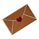 Fruusv Tapete de San Valentín para exteriores, tapete antideslizante para...