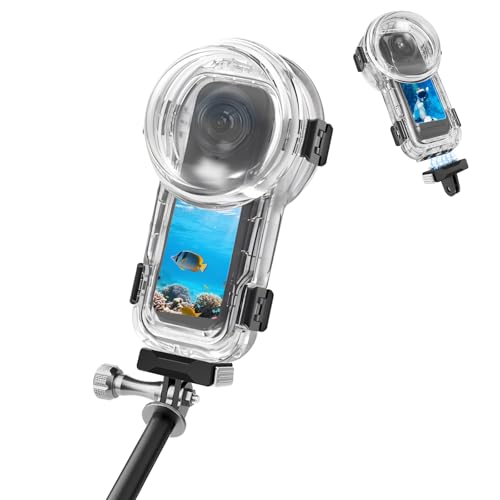 XKDAICH Waterproof Diving Case 60m/197ft for Insta360 X5 Quick Release Housing for Underwater Photography & Action Camera Protection