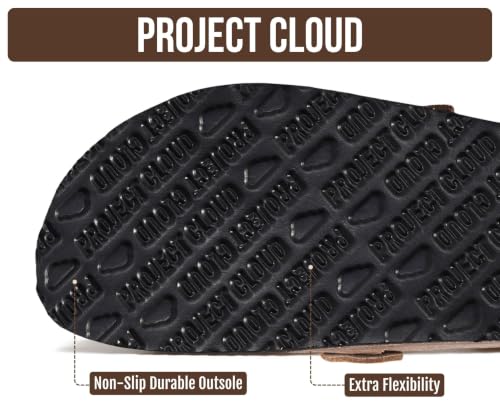 Image of Project Cloud 100% Genuine Leather Moccasin Style Clogs for Women - Memory Foam and Water Resistant Mules Slip On Non-Slip and Durable Clogs Casual Shoes for Women Footwear (Carline)