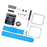 Fluxioxtna Elektronik Projekt Kits, anpassbare LED Armbanduhr Kits mit Metall Kunststoff Armbändern und detaillierter Anleitung zum Zusammenbau von Armbanduhren Teilen